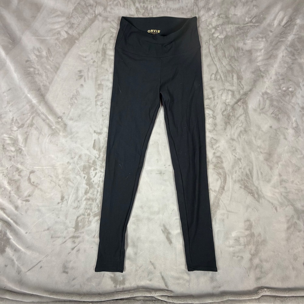 Orvis Classic Collection Womens Black High Waisted Athletic Leggings Size M